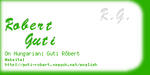 robert guti business card